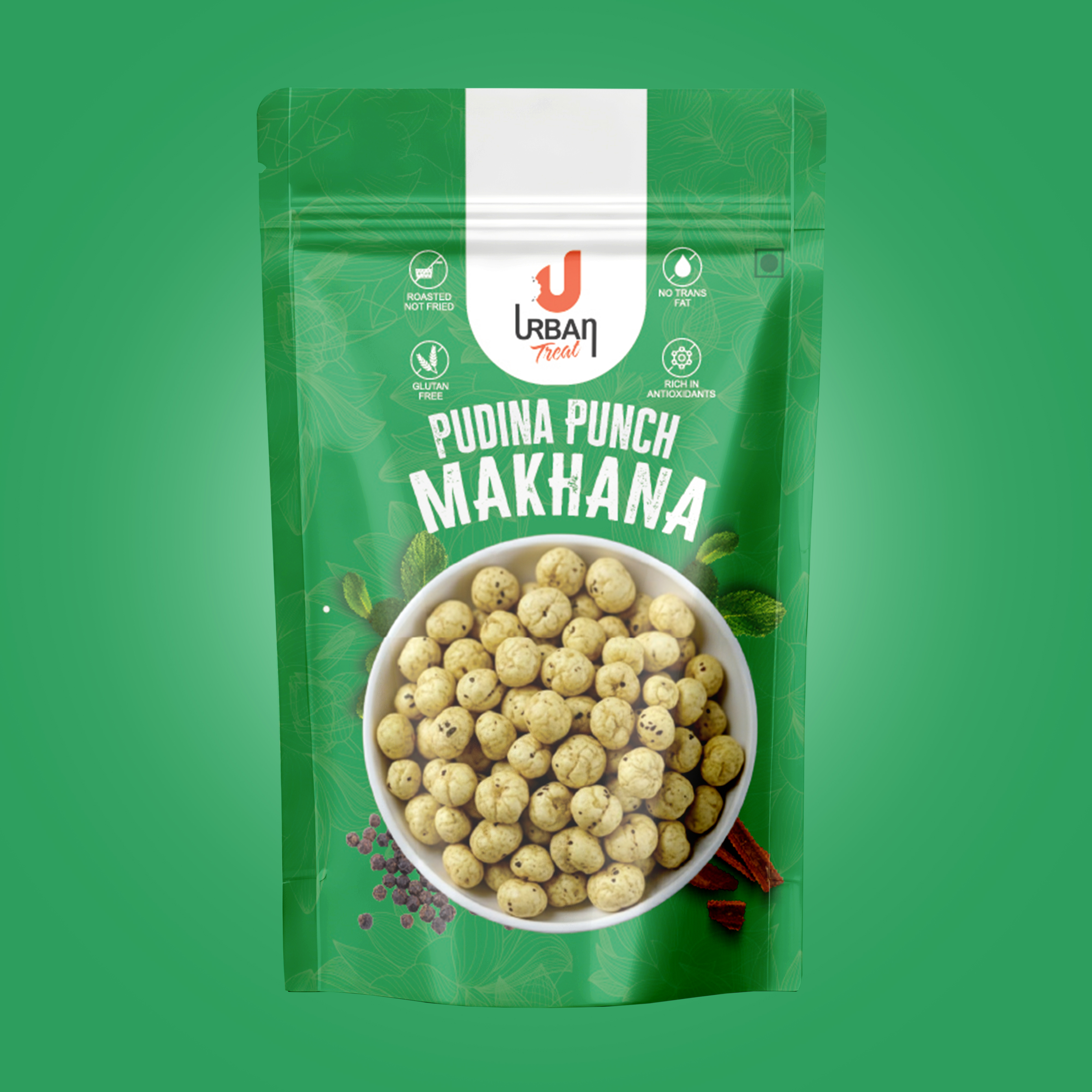 Pudina Punch ( Roasted Makhana )